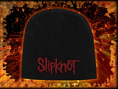 Caciula brodata SLIPKNOT - LOGO ROSU BH087