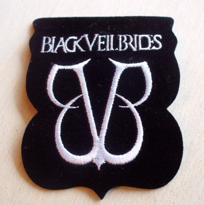 Patch BLACK VEIL BRIDES Logo alb (patch de lipit) (EP600)