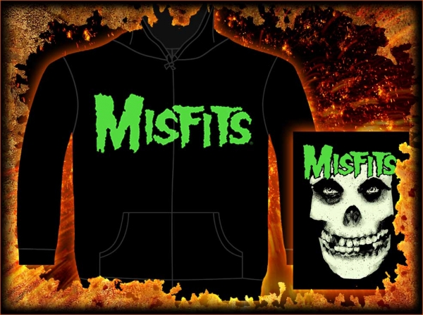 Hanorac cu fermoar MISFITS - JAREK SKULL