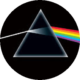 Insigna 2,5 cm PINK FLOYD Dark Side of the Moon  (HBG)