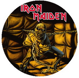 Insigna 2,5 cm IRON MAIDEN Piece of Mind  (HBG)