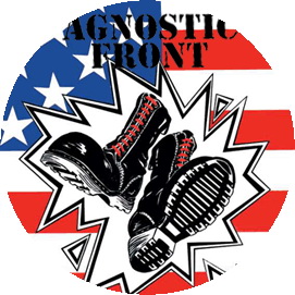 Insigna 2,5 cm AGNOSTIC FRONT NYHC (HBG)