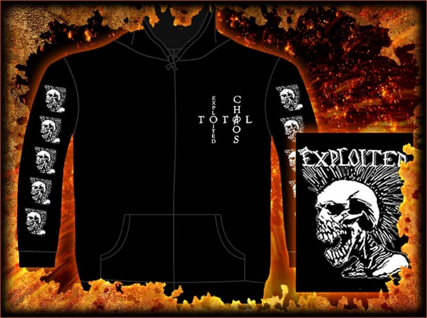 Hanorac cu fermoar The EXPLOITED - Mohican Skull  ZH112