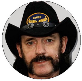 Insigna 2,5 cm LEMMY Portrait   (HBG)