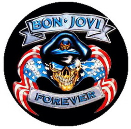 Insigna 2,5 cm BON JOVI Forever (HBG)