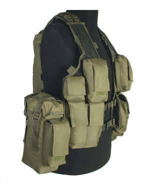 Vesta Tactical cu 12 buzunare oliv Art.-No. 10711001