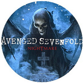 Insigna 2,5 cm AVENGED SEVENFOLD Nightmare (HBG)