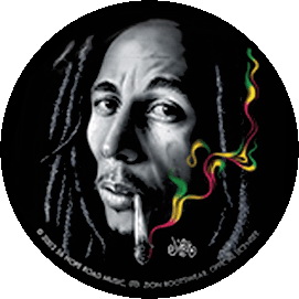 Insigna 2,5 cm BOB MARLEY Smoke (HBG)