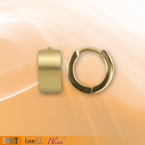 SO119GM Cercei de inox Hoops gold matt (lichidare stoc)