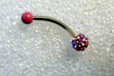 Piercing Pietricele Roz 1,5 cm (FTC)