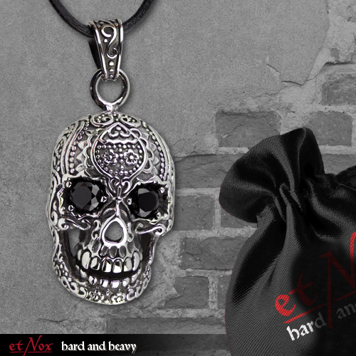 SK4011 Pandantiv de inox Black Eyed Skull