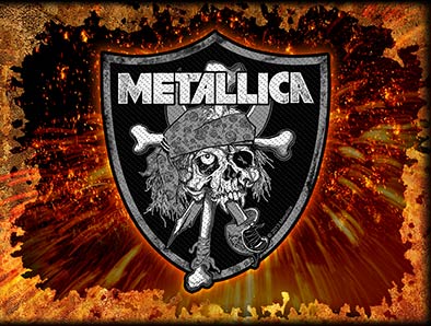 Patch METALLICA - Raiders Skull