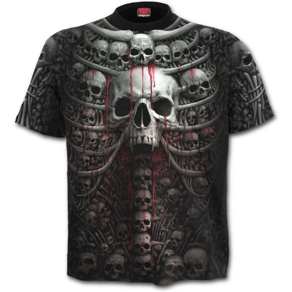 Tricou W027M105 - DEATH RIBS Allover Print