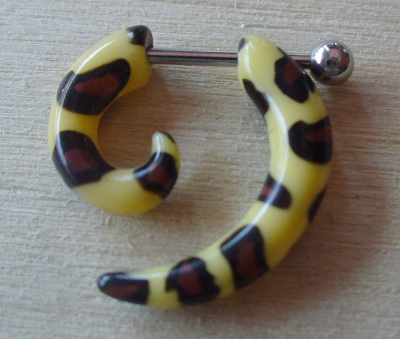 Fake Spiral Budget Leopard galben