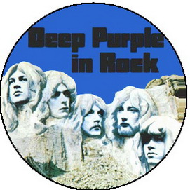 Insigna 2,5 cm DEEP PURPLE In Rock  (HBG)