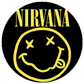 Insigna 2,5 cm NIRVANA Smiley   (HBG)