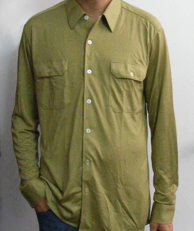 Long Sleeve Oliv cu nasturi New Old Stock - surplus militar