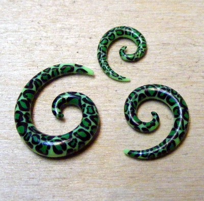 Taper spiral Leopard verde marime mica (FTC)(08315)