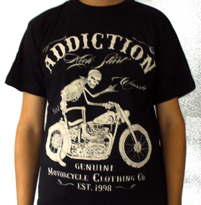 Tricou ADDICTION Genuine Motorcycle Clothing Co TR/JV/A327
