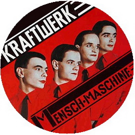 Insigna 2,5 cm KRAFTWERK Die Mensch-Machine   (HBG)