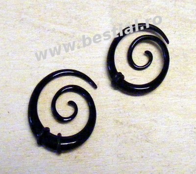 Taper spiral negru model 1 (AC322)(FTC)