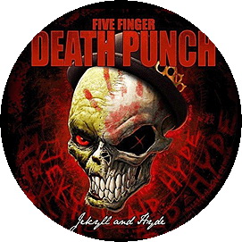 Insigna 2,5 cm FIVE FINGER DEATH PUNCH Jekyll   (HBG)