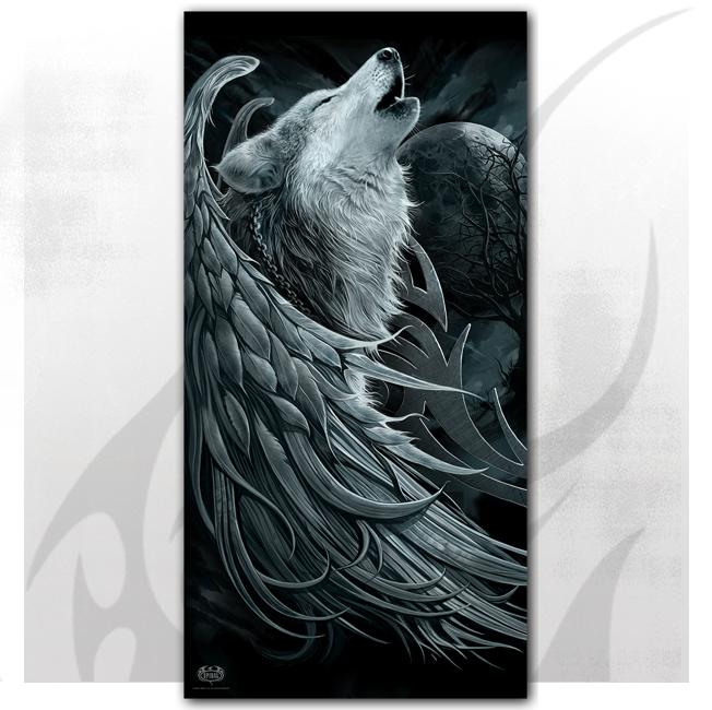 Prosop de baie /plaja (70x140 cm)  T167A507  WOLF SPIRIT - Bath Towel