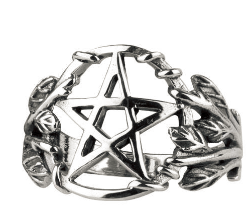 R695 Inel de argint - Pentagram