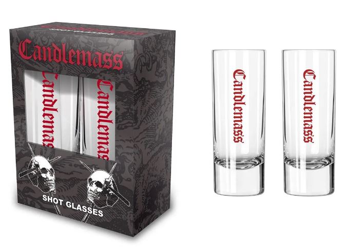 Set 2 pahare mici pt. shot (0.06 l) CANDLEMASS - LOGO