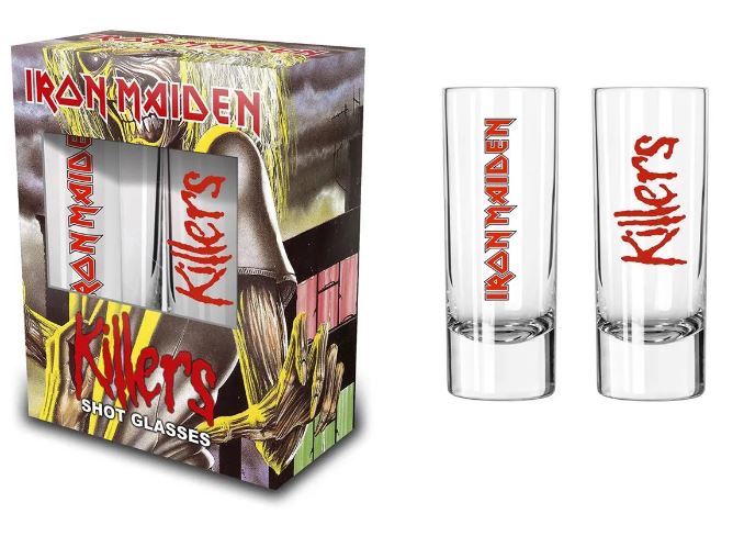 Set 2 pahare mici pt. shot (0.06 l) IRON MAIDEN - KILLERS