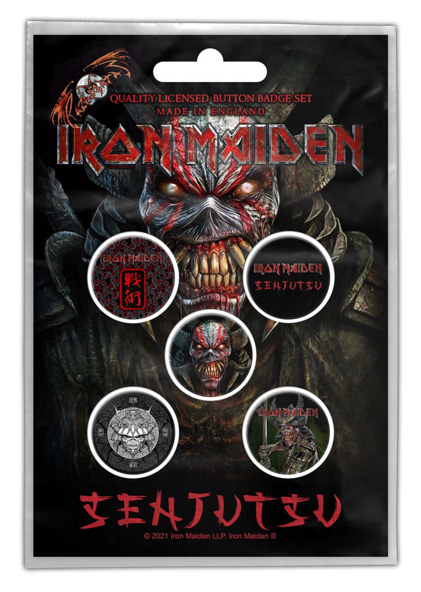 Set 5 insigne IRON MAIDEN - Senjutsu BB084