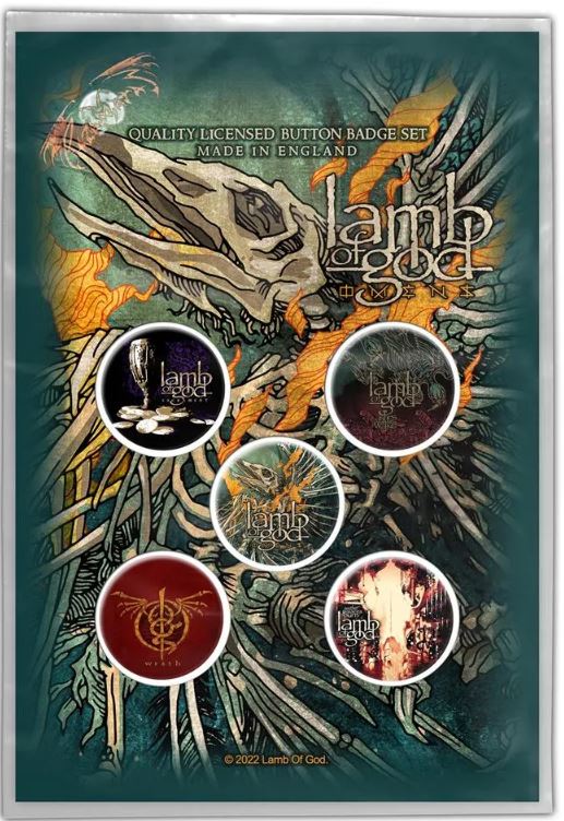 Set 5 insigne LAMB OF GOD - OMENS