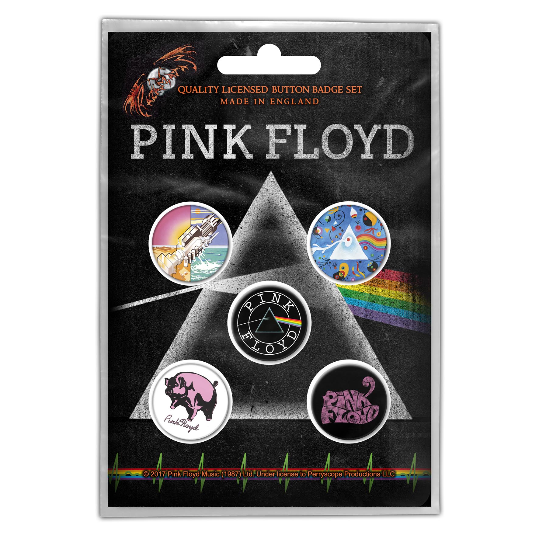 Set 5 insigne PINK FLOYD - Prism  BB007