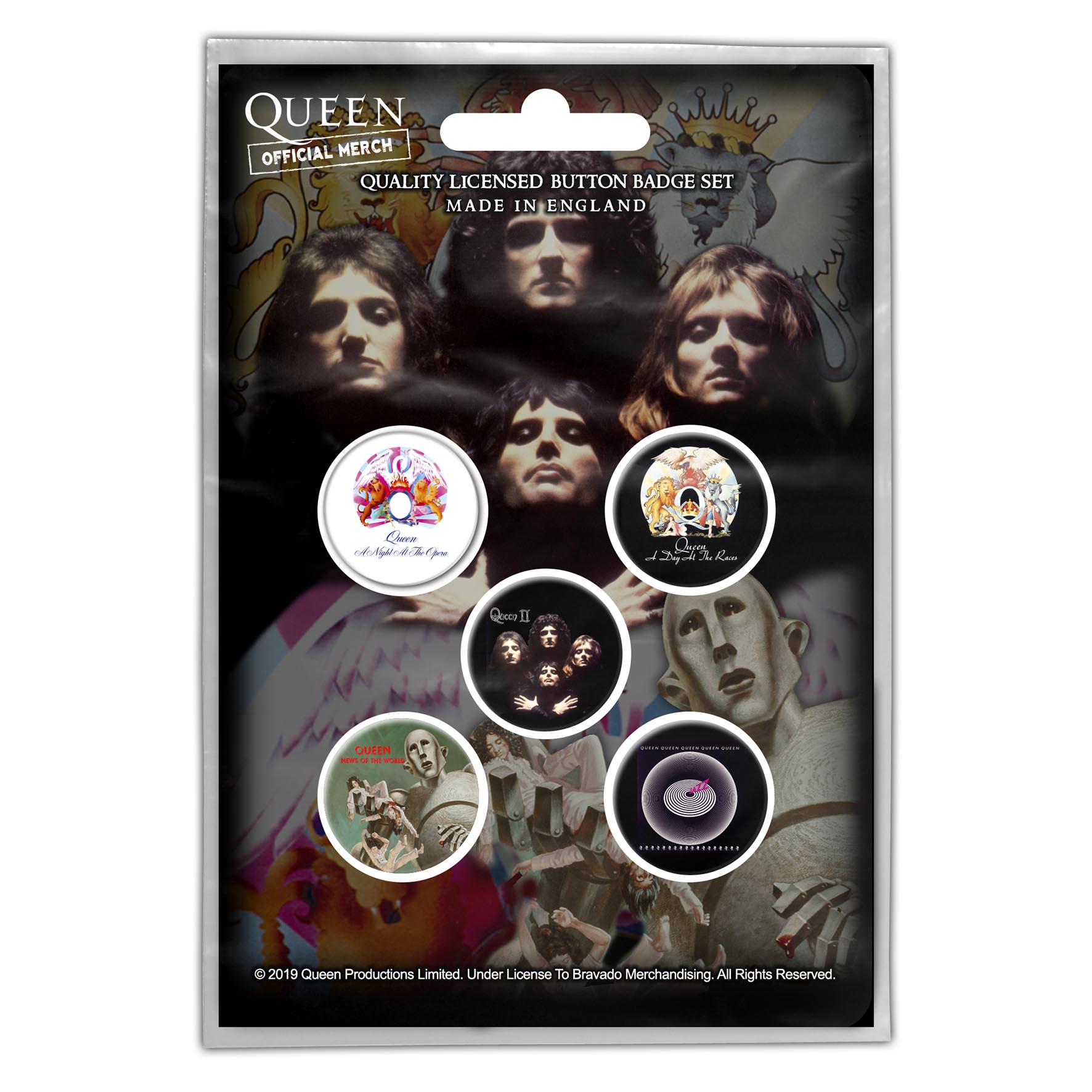 Set 5 insigne Queen - Early Albums