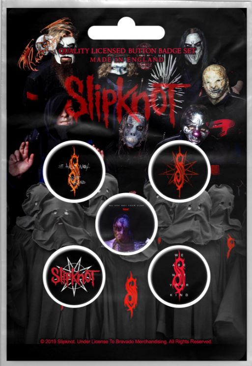 Set 5 insigne Slipknot - We Are Not Your Kind  BB062