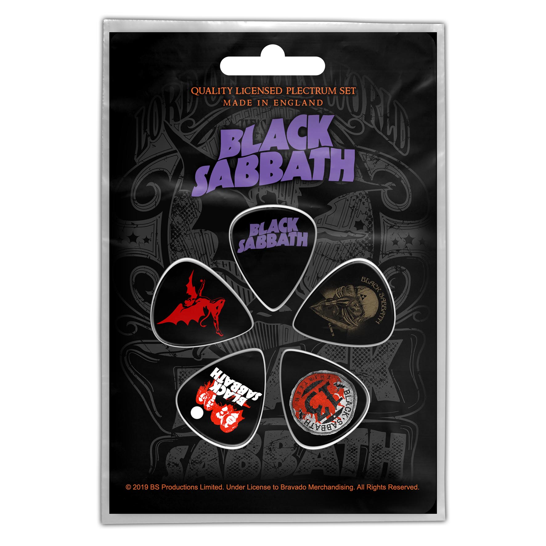 Set 5 pene de chitara BLACK SABBATH