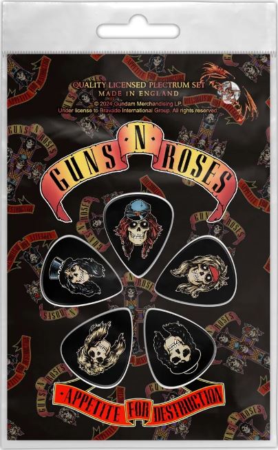 Set 5 pene de chitara GUNS N ROSES - APPETITE FOR DESTRUCTION