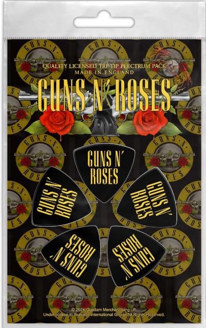 Set 5 pene de chitara mari (Tri-Tip) GUNS N ROSES - LOGO