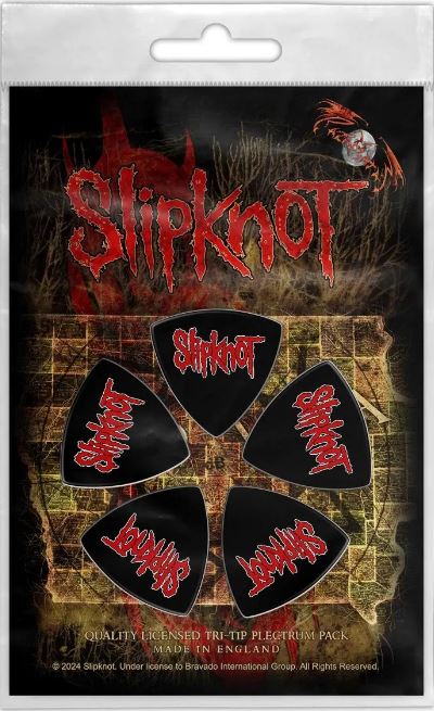 Set 5 pene de chitara mari (Tri-Tip) SLIPKNOT - LOGO