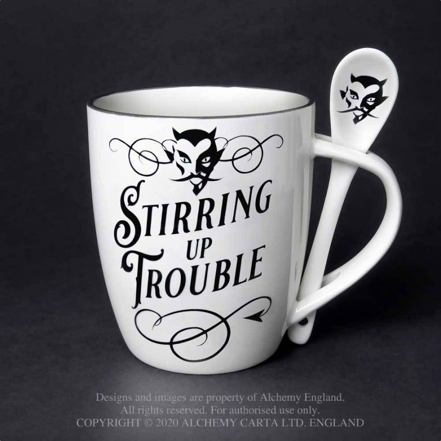 Set cana (390ml) si lingurita ALMUG17 - Stirring up Trouble