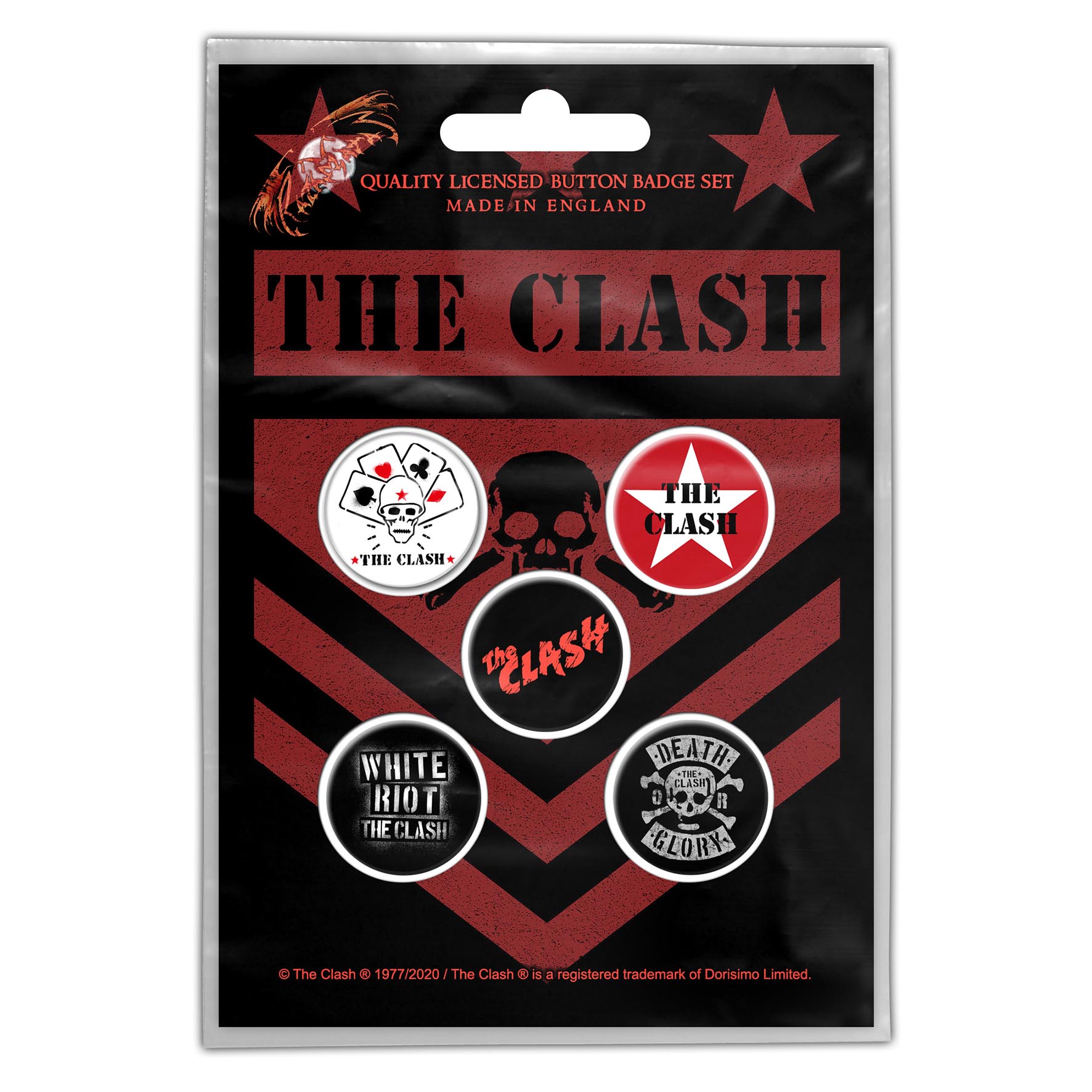 Set 5 insigne THE CLASH London Calling