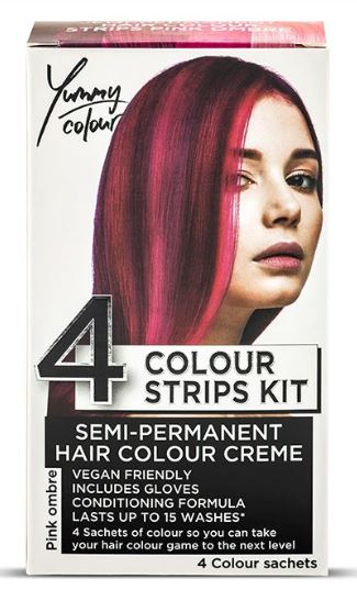 Set vopsele crema 4 Colour Strips Kit Pink Ombre