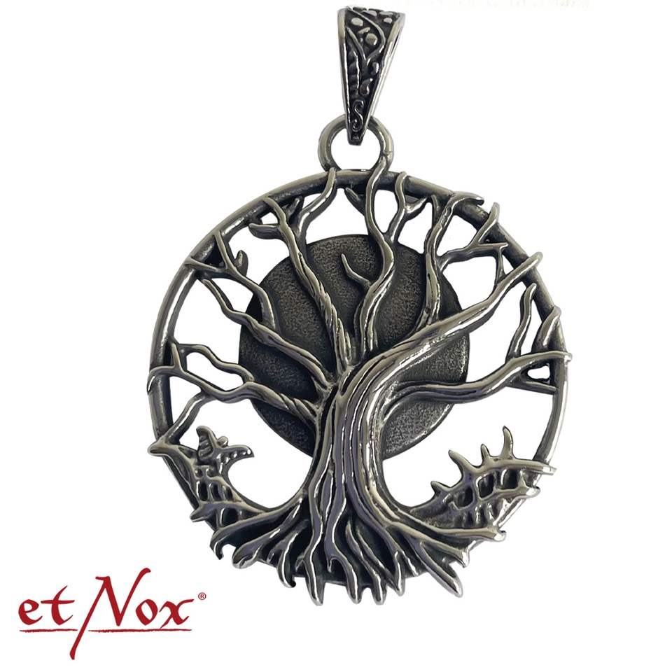 SK5509 Medalion de inox Tree of Life with Moon