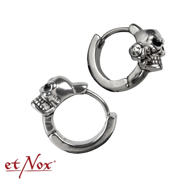 SO4036 Cercei de inox Skull with rose