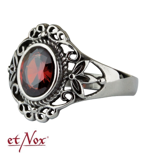 SR1196 Inel de inox Red Victorian Goth