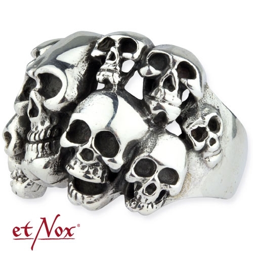 SR1407 Inel de inox Skulls