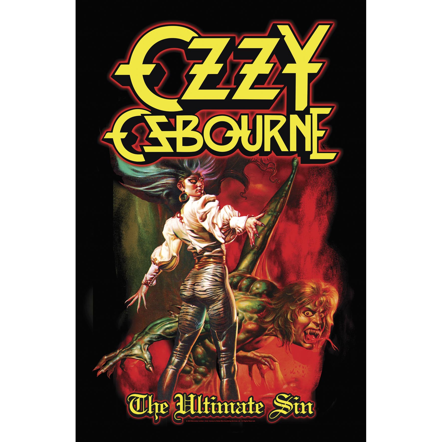 Steag OZZY OSBOURNE - The Ultimate Sin