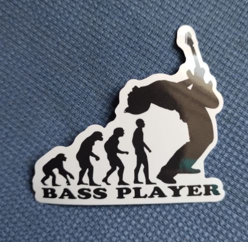 Sticker (abtibild) Bass Player (JBG)