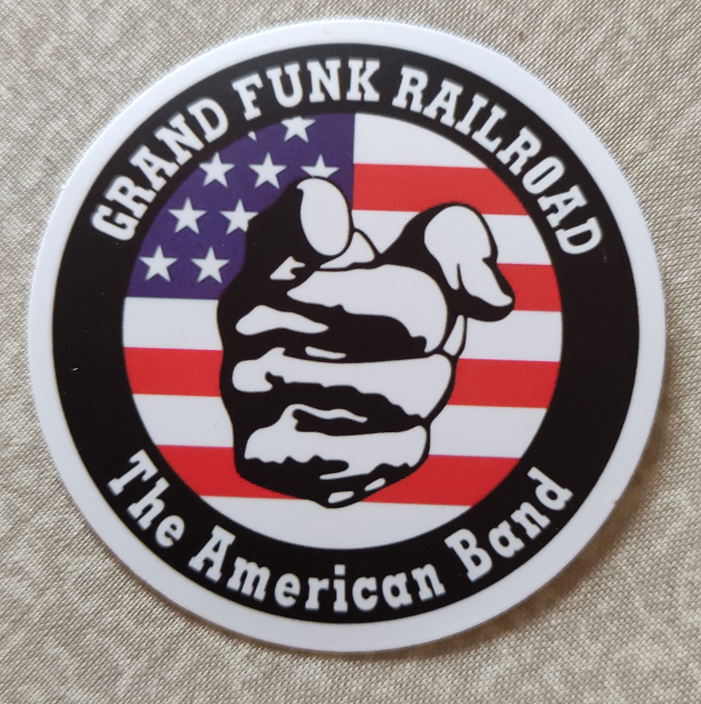 Sticker (abtibild) GRAND FUNK RAILROAD Flag (JBG)