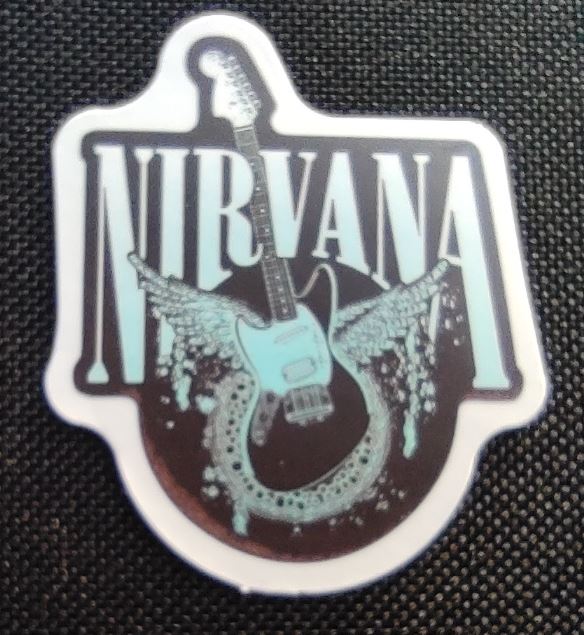 Sticker (abtibild) Nirvana Guitar (JBG)